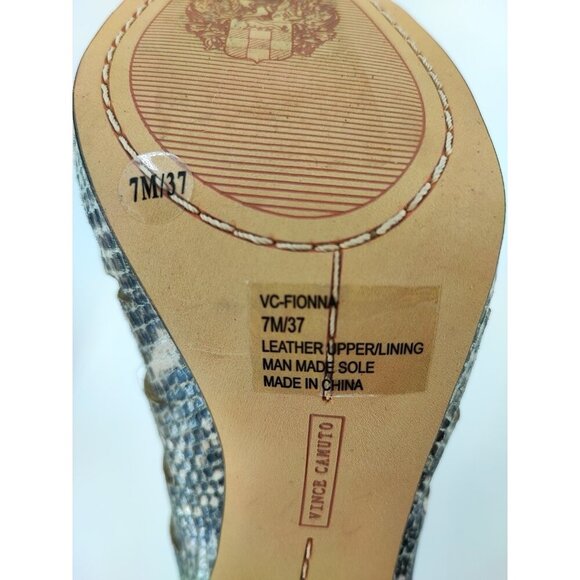 Women's Vince Camuto Fiona Open Toe Lace Up Front Beige Heeled Booties Size 7 - Picture 7 of 8